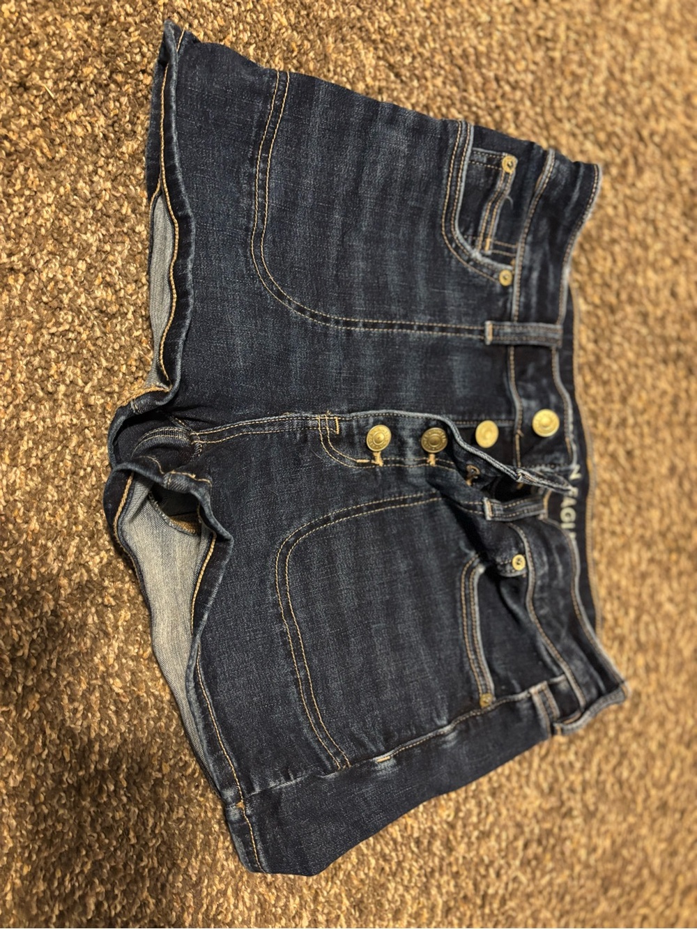 American Eagle Outfitters Dark Blue Denim Jean Shorts